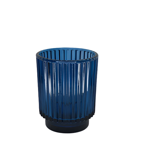 Ribbed Pillar Series (Blue #4153) Small Ribbed Pillar Series (Blue #4153) Small
