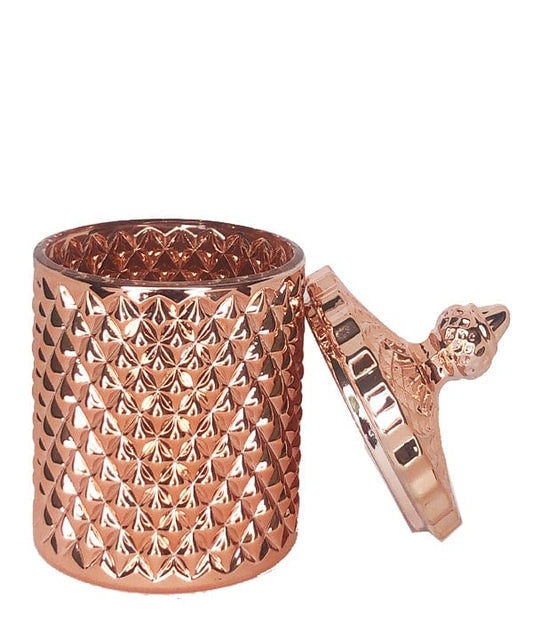 French Tip Geo Series Rose Gold – glass candle jar (image 2 of 3)