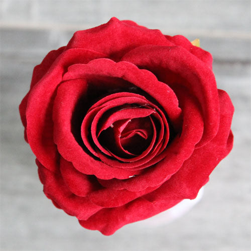 Velvet Rose Stem (#1011) Red