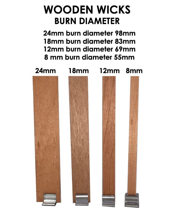 Wooden Wick Pro Wicks 24mm x130mm (BD98mm) Australian Luxury Candle