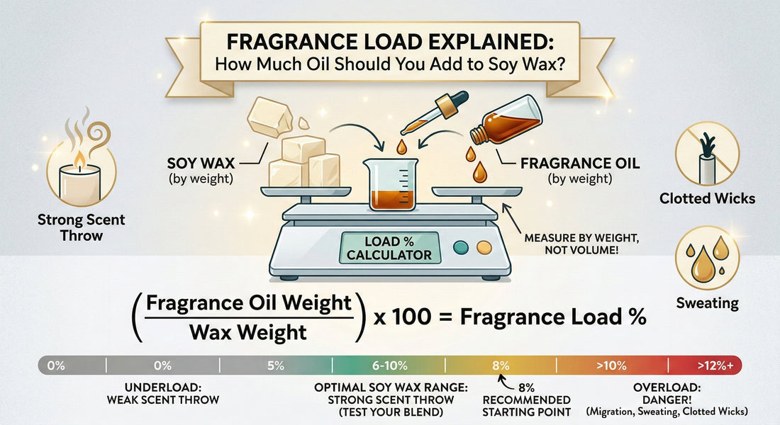 Fragrance Load Explained: How Much Oil Should You Add to Soy Wax?