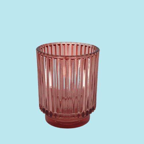 Ribbed Pillar Series (Pink #4114) Small