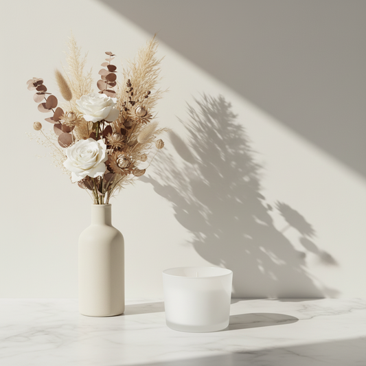 Cambridge Series (Frosty White #4207) – glass candle jar