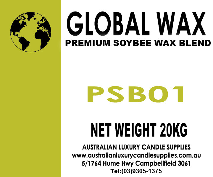 Global Wax PSB01 Premium SoyBee Blend Wax 20Kg