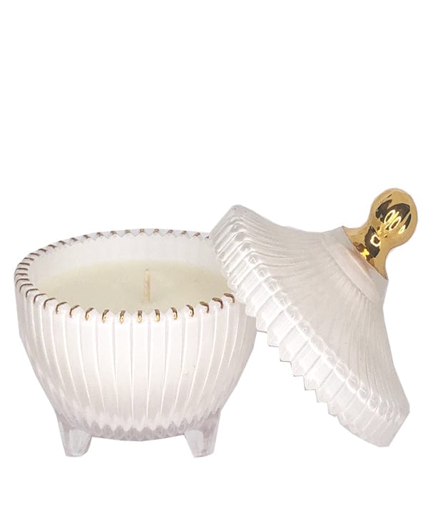 Elegance Gold Tip Series (White/Gold) – glass candle jar (image 3 of 3)