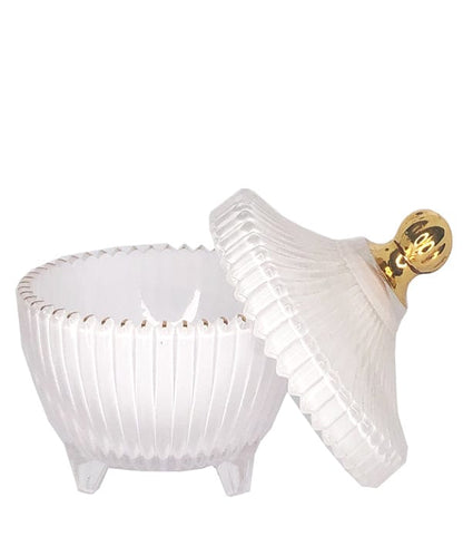 Elegance Gold Tip Series (White/Gold) – glass candle jar (image 2 of 3)