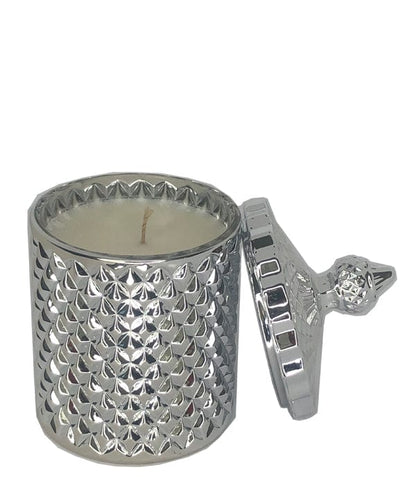 French Tip Geo Series Silver – glass candle jar (image 3 of 3)