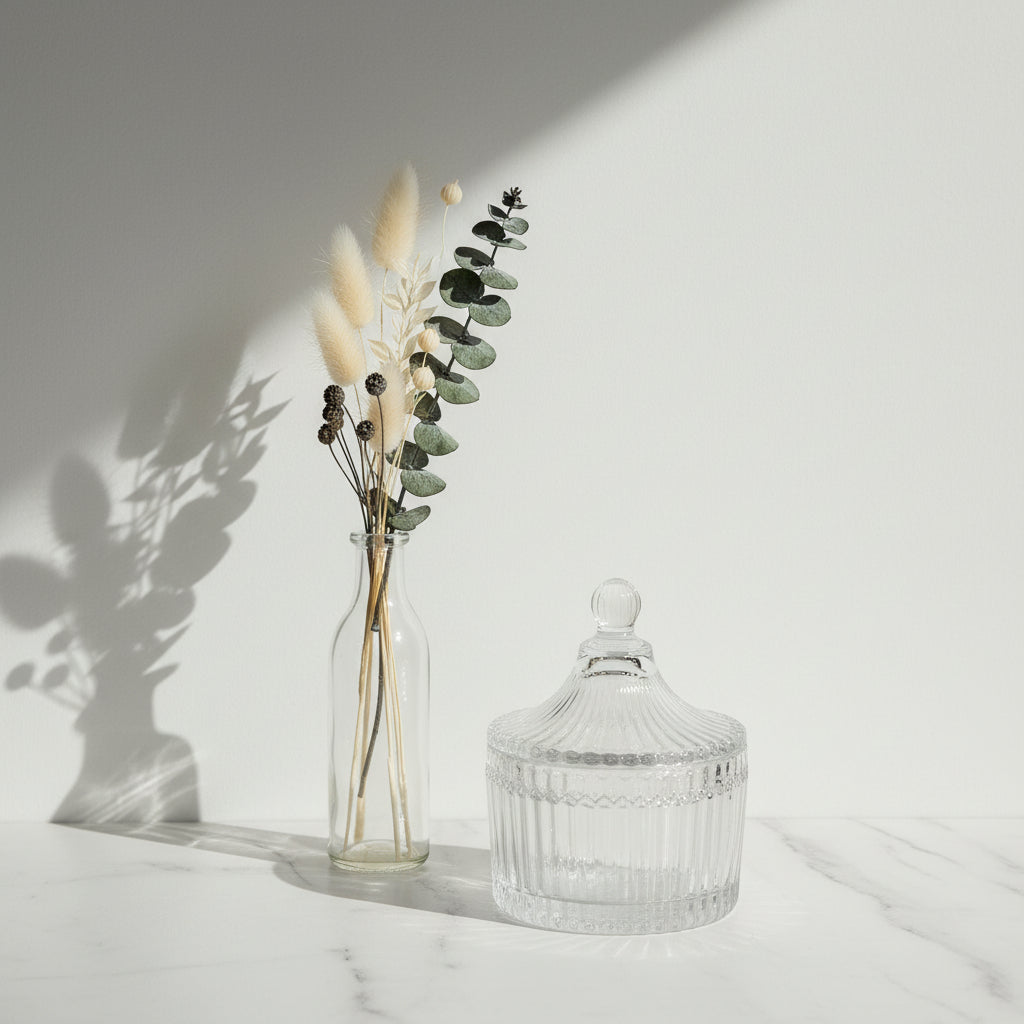 Ribbed Carousel Series (Clear #4146) – glass candle jar