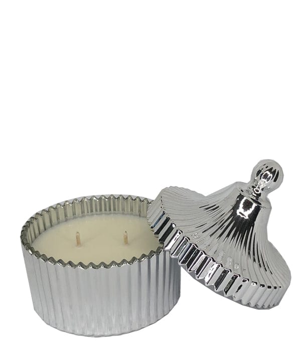 Ribbed Carousel Series (Silver #4087) – glass candle jar (image 3 of 3)