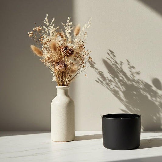 Cambridge Series (Matt Black #4206) – glass candle jar