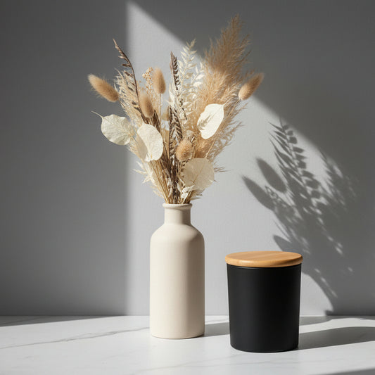 Cambridge Series with lid Large (Black #4100) – glass candle jar (image 1 of 2)