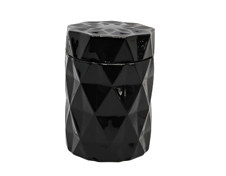 The Diamond Series – glass candle jar