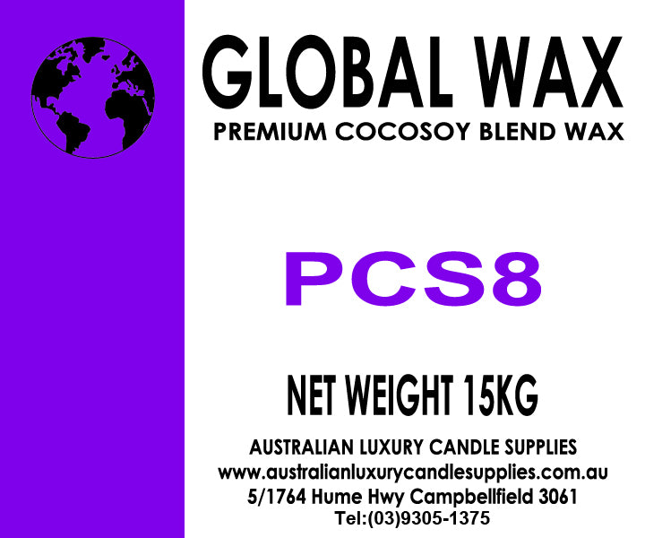 Global Wax PCS8 Premium Coco-Soy Wax (#PCS8B) 15Kg