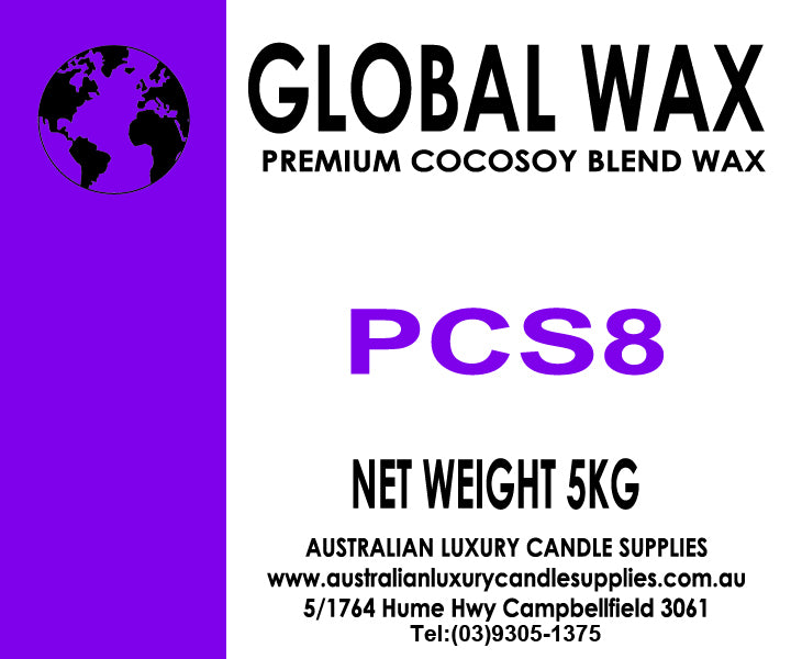 Global Wax PCS8 Premium Coco-Soy Wax (#PCS8A) 5Kg