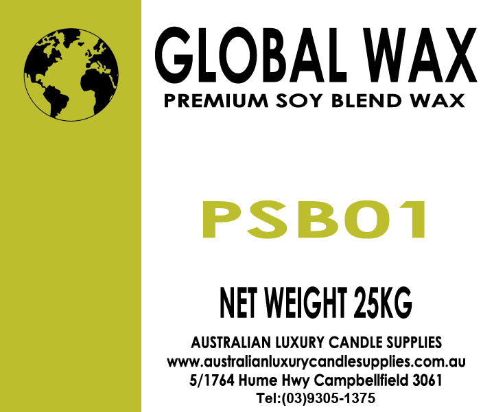 Global Wax PSB01 Premium Soy Blend Wax (#PSB01C) 25Kg
