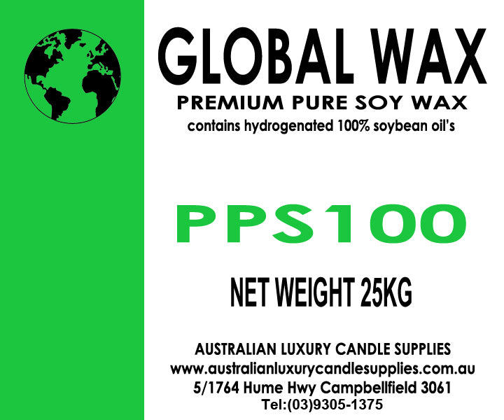 Global Wax PPS 100 Premium Pure Soy Wax (#4009C) 25Kg