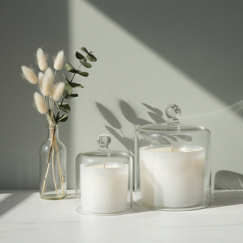 Cloche Small (White #4156 210ml) – glass candle jar