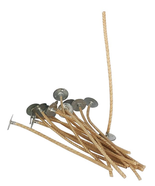 ALCS Wicks 80mm-90mm - 200mm Long x 20mm Tab (WK60) – wax-primed candle wicks